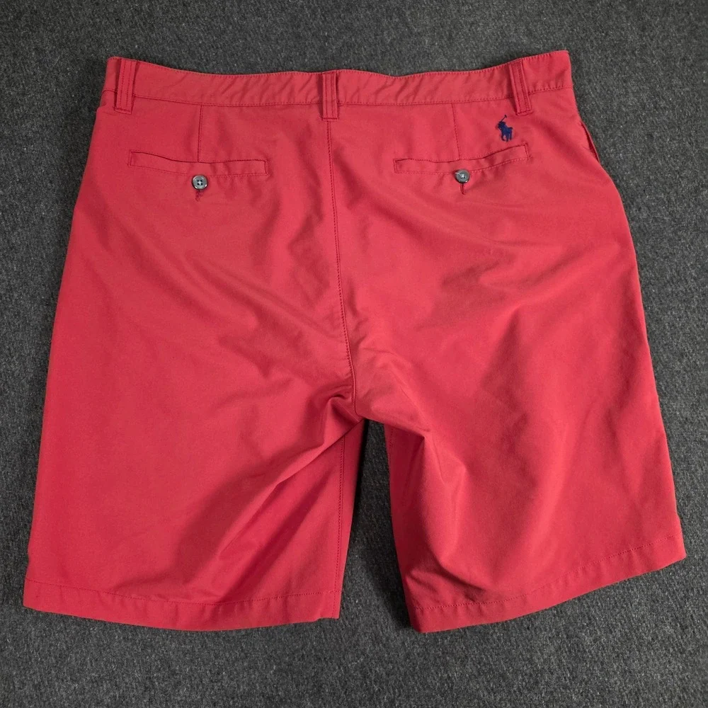 Polo Ralph Lauren Red Performance Golf Shorts Mens Size 36‎